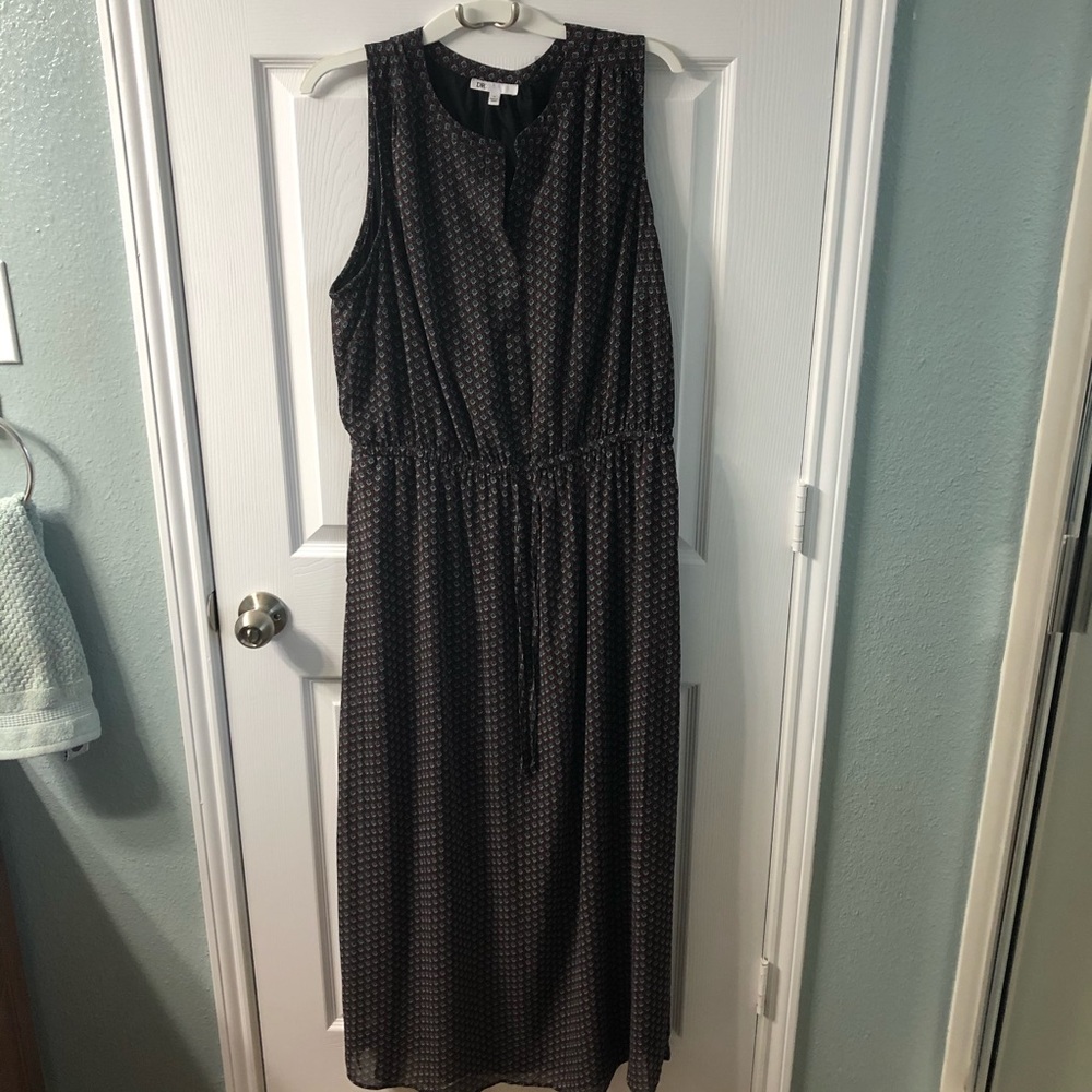 Daniel Rainn Pattern Split Maxi Dress - image 1